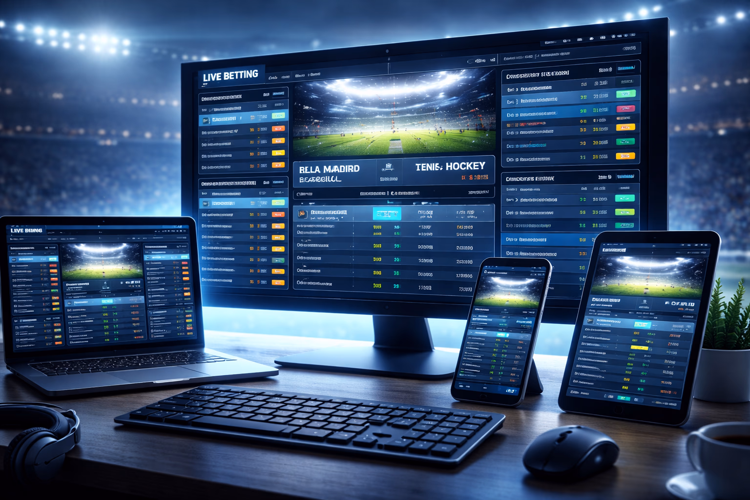 Real-time 666XBD betting screen on desktop and mobile during a live sports event